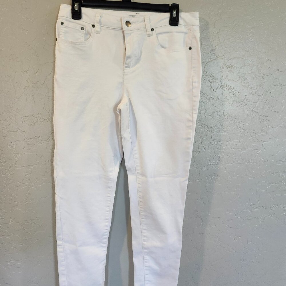 Needle & Cloth Womens Skinny Ankle Jeans White 8